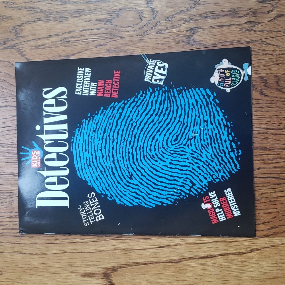 Vintage 90s Kids Discover Magazine Detectives Volume 9 Issue 7 July 1999